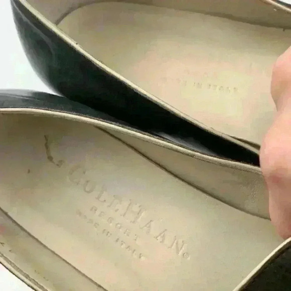 Cole Haan resort heels sz 7.5 AA Italian leather - Picture 11 of 12